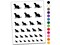 Sea Otter Silhouette Temporary Tattoo Water Resistant Fake Body Art Set Collection
